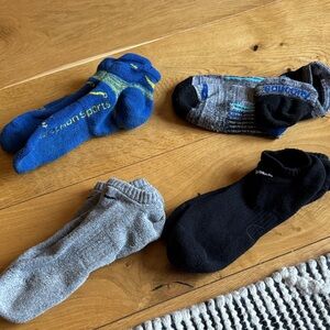 Nike Men's Low-Cut Athletic Socks - Blue, Black, Gray